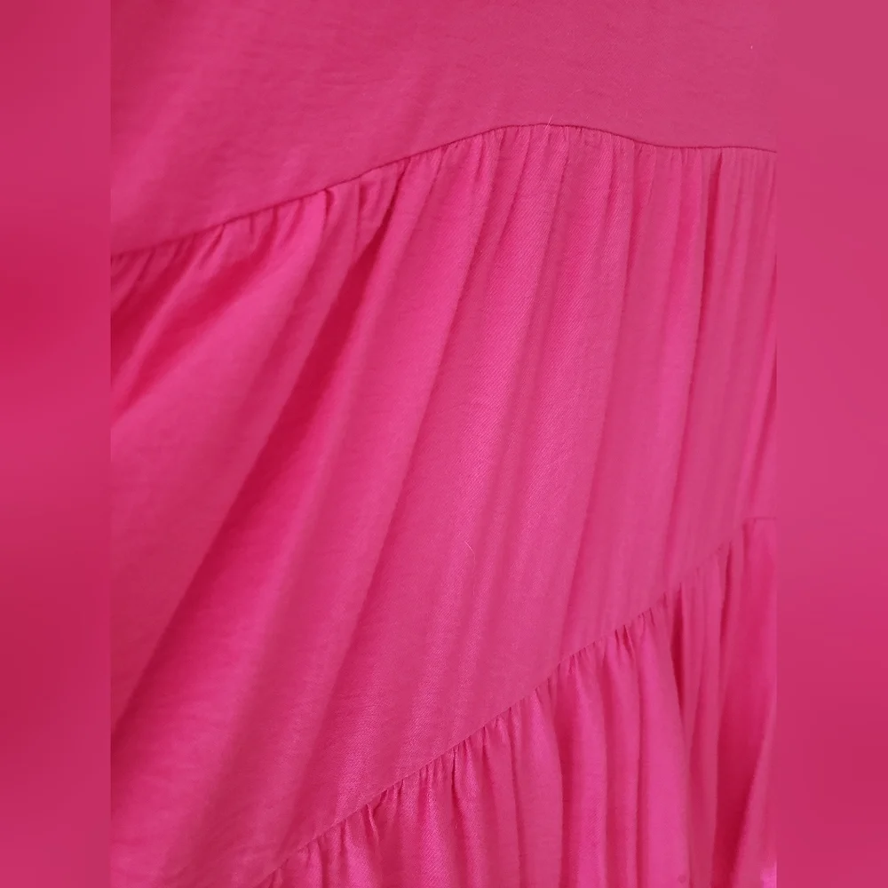 Maeve Pink Gorgeous High Low Cotton Viscose Dress!!! - Picture 10 of 12